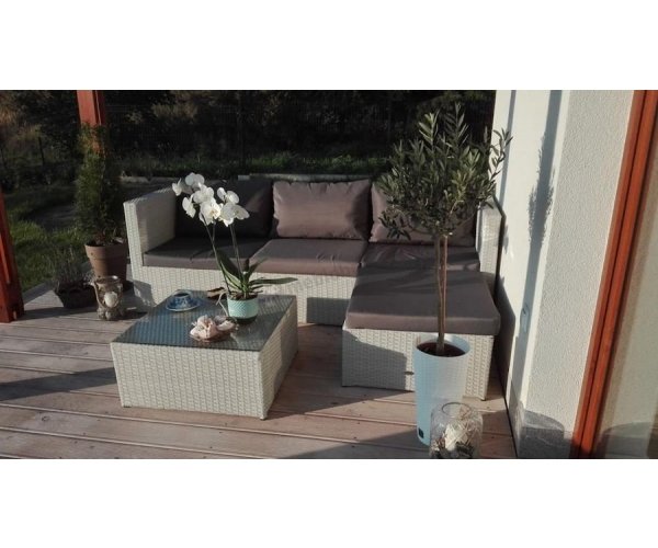 Set mobilier gradina din ratan sintetic Farlito